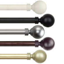 Load image into Gallery viewer, Globe 1" Single Curtain Rod