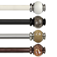 Load image into Gallery viewer, Marble 1" Single Curtain Rod
