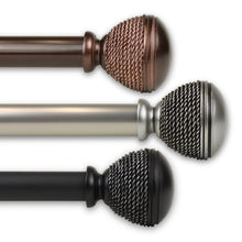 Load image into Gallery viewer, Braided 1" Single Curtain Rod