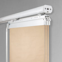 Load image into Gallery viewer, Flax Gold 3-Panel Single Rail Panel Track Extendable 28"-43"W x 91.4"H, Panel width 15.75" - 100% BLACKOUT