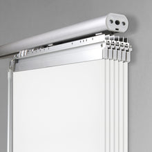 Load image into Gallery viewer, Laci White 6-Panel Single Rail Panel Track Extendable 48"-84"W x 91.4"H, Panel width 15.75" - 100% BLACKOUT