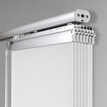 Load image into Gallery viewer, Embroidered Chiffon 7-Panel Single Rail Panel Track Extendable 58"-98"W x 91.4"H, Panel width 15.75" - 80% LIGHT-FILTERING