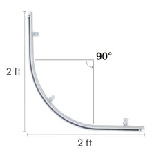 Load image into Gallery viewer, 90-Degree Curved Corner Curtain Track with Hooks