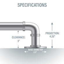 Load image into Gallery viewer, Industrial Pipe Design Towel Rack