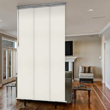 Load image into Gallery viewer, Clay 3-Panel Single Rail Panel Track Extendable 28"-43"W x 91.4"H, Panel width 15.75" - 100% BLACKOUT
