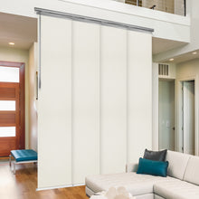 Load image into Gallery viewer, Clay 4-Panel Single Rail Panel Track Extendable 34"-57"W x 91.4"H, Panel width 15.75" - 100% BLACKOUT