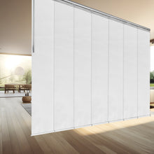Load image into Gallery viewer, Embroidered Chiffon 7-Panel Single Rail Panel Track Extendable 58"-98"W x 91.4"H, Panel width 15.75" - 80% LIGHT-FILTERING
