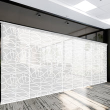 Load image into Gallery viewer, Whirl White 10-Panel Panel Track 120"-218"W, Panel width 23.5" - 50% LIGHT-FILTERING
