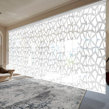 Load image into Gallery viewer, Shattered 10-Panel Panel Track 120"-218"W, Panel width 23.5" - 50% LIGHT-FILTERING