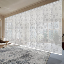 Load image into Gallery viewer, Sion White 10-Panel Panel Track 120"-218"W, Panel width 23.5" - 50% LIGHT-FILTERING