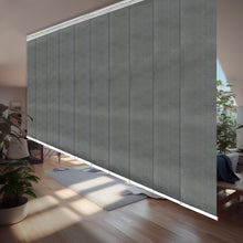 Load image into Gallery viewer, Dove 10-Panel Panel Track 120"-218"W x 91.4"H, Panel width 23.5" - 70% LIGHT-FILTERING