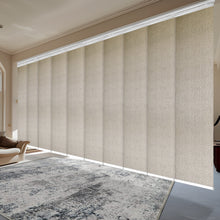 Load image into Gallery viewer, Iris 10-Panel Panel Track 120"-218"W x 91.4"H, Panel width 23.5" - 70% LIGHT-FILTERING