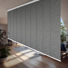 Load image into Gallery viewer, Pine 10-Panel Panel Track 120"-218"W, Panel width 23.5" - 100% BLACKOUT