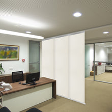 Load image into Gallery viewer, Clay 3-Panel Single Rail Panel Track 36"-66"W, Panel width 23.5" - 100% BLACKOUT