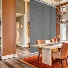 Load image into Gallery viewer, Pine 3-Panel Single Rail Panel Track 36"-66"W, Panel width 23.5" - 100% BLACKOUT