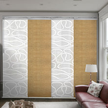 Load image into Gallery viewer, 4-Panel Single Rail Panel Track Extendable 48"-88"W x 91.4"H, Panel width 23.5", Whirl White, Canary