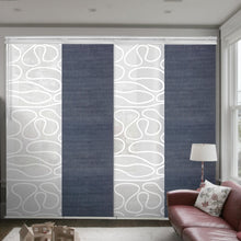 Load image into Gallery viewer, 4-Panel Single Rail Panel Track Extendable 48"-88"W x 91.4"H, Panel width 23.5", Whirl White, Spruce