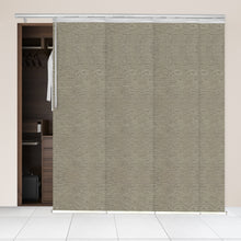 Load image into Gallery viewer, Virgil 4-Panel Single Rail Panel Track 48"-88"W, Panel width 23.5" - 100% BLACKOUT