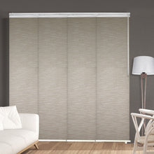 Load image into Gallery viewer, Oat Brown 4-Panel Single Rail Panel Track 48"-88"W, Panel width 23.5" - 100% BLACKOUT