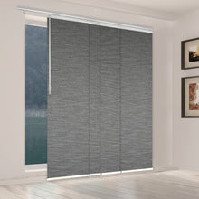 Load image into Gallery viewer, Pine 4-Panel Single Rail Panel Track 48"-88"W, Panel width 23.5"- 100% BLACKOUT