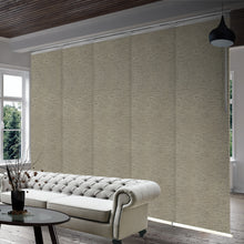 Load image into Gallery viewer, Virgil 5-Panel Single Rail Panel Track 58"-110"W, Panel width 23.5" - 100% BLACKOUT