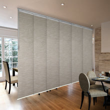 Load image into Gallery viewer, Oat Brown 6-Panel Single Rail Panel Track 70"-130"W, Panel width 23.5" - 100% BLACKOUT