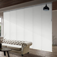 Load image into Gallery viewer, Sage Gray 6-Panel Single Rail Panel Track 70"-130"W, Panel width 23.5" - 100% BLACKOUT