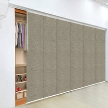 Load image into Gallery viewer, Virgil 6-Panel Single Rail Panel Track 70"-130"W, Panel width 23.5" - 100% BLACKOUT