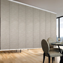 Load image into Gallery viewer, Oat Brown 8-Panel Panel Track 130"-175"W, Panel width 23.5" - 100% BLACKOUT