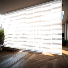 Load image into Gallery viewer, Macadamia 8-Panel Panel Track 130"-175"W, Panel width 23.5" - 40% LIGHT-FILTERING