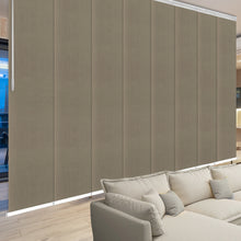 Load image into Gallery viewer, Cornsilk 8-Panel Panel Track 130"-175"W x 91.4"H, Panel width 23.5" - 80% LIGHT-FILTERING
