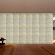 Load image into Gallery viewer, Amaryllis 8-Panel Panel Track 130"-175"W x 91.4"H, Panel width 23.5" - 70% LIGHT-FILTERING