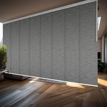 Load image into Gallery viewer, Pine 8-Panel Panel Track 130"-175"W, Panel width 23.5" - 100% BLACKOUT