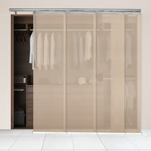 Load image into Gallery viewer, Apricot 4-Panel Single Rail Panel Track 48"-88"W, Panel width 23.5" - 40% LIGHT-FILTERING