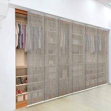 Load image into Gallery viewer, Gabardine 6-Panel Single Rail Panel Track 70"-130"W, Panel width 23.5" - 40% LIGHT-FILTERING