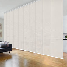 Load image into Gallery viewer, Meshed Taupe 10-Panel Panel Track 120"-218"W, Panel width 23.5" - 60% LIGHT-FILTERING