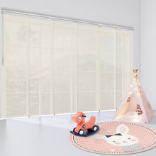 Load image into Gallery viewer, Web 6-Panel Single Rail Panel Track 70"-130"W, Panel width 23.5" - 40% LIGHT-FILTERING