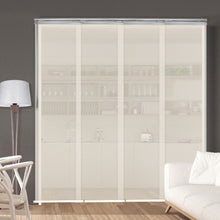 Load image into Gallery viewer, Web 4-Panel Single Rail Panel Track 48"-88"W, Panel width 23.5" - 40% LIGHT-FILTERING