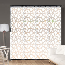 Load image into Gallery viewer, Shattered 4-Panel Single Rail Panel Track 48"-88"W, Panel width 23.5" - 50% LIGHT-FILTERING