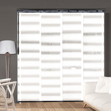 Load image into Gallery viewer, Macadamia 4-Panel Single Rail Panel Track 48"-88"W, Panel width 23.5" - 40% LIGHT-FILTERING