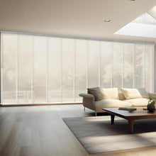 Load image into Gallery viewer, Web 12-Panel Panel Track 140"-260"W, Panel width 23.5" - 40% LIGHT-FILTERING