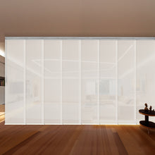Load image into Gallery viewer, Meshed Taupe 8-Panel Panel Track 130"-175"W, Panel width 23.5" - 60% LIGHT-FILTERING