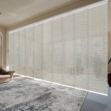 Load image into Gallery viewer, Pewter Filigree 10-Panel Panel Track 120"-218"W, Panel width 23.5" - 50% LIGHT-FILTERING