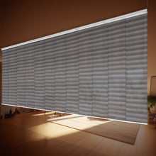 Load image into Gallery viewer, Ottoline Black 12-Panel Panel Track 140"-260"W, Panel width 23.5" - 50% LIGHT-FILTERING