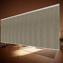 Load image into Gallery viewer, Cornsilk 12-Panel Panel Track 140"-260"W x 91.4"H, Panel width 23.5" - 80% LIGHT-FILTERING