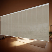 Load image into Gallery viewer, Slate Mesh 12-Panel Panel Track 140"-260"W, Panel width 23.5" - 60% LIGHT-FILTERING