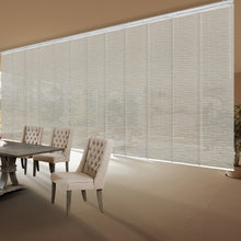 Load image into Gallery viewer, Pewter Filigree 12-Panel Panel Track 140"-260"W, Panel width 23.5" - 50% LIGHT-FILTERING