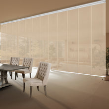 Load image into Gallery viewer, Apricot 12-Panel Panel Track 140"-260"W, Panel width 23.5" - 40% LIGHT-FILTERING