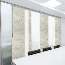 Load image into Gallery viewer, 7-Panel Single Rail Panel Track Extendable 110"-153"W x 91.4"H, Panel width 23.5", Winter, Abelia