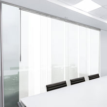 Load image into Gallery viewer, Winter 7-Panel Single Rail Panel Track 110"-153"W x 91.4"H, Panel width 23.5" - 50% LIGHT-FILTERING